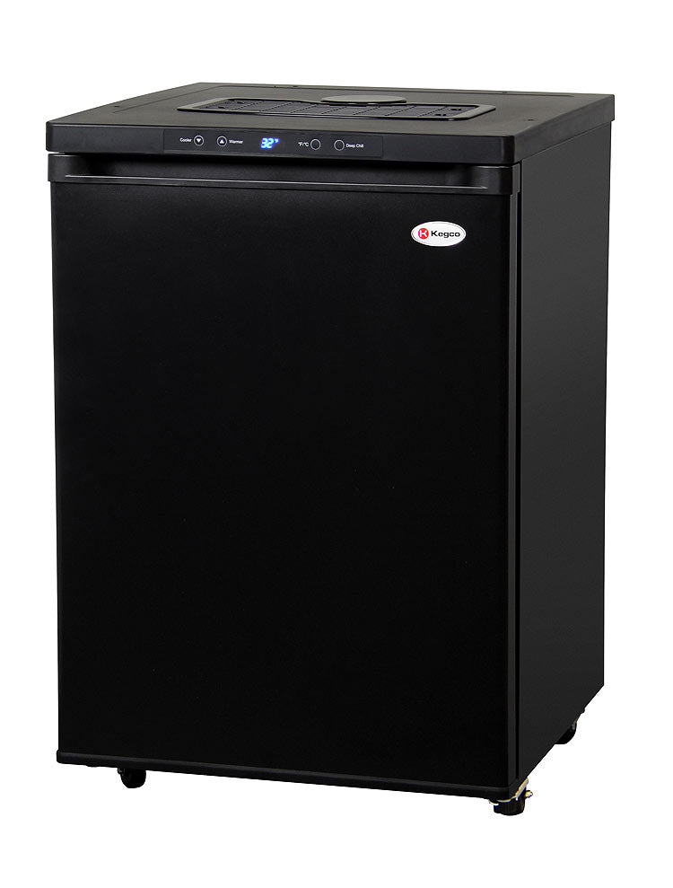 24" Wide Black Digital Kegerator - Cabinet Only