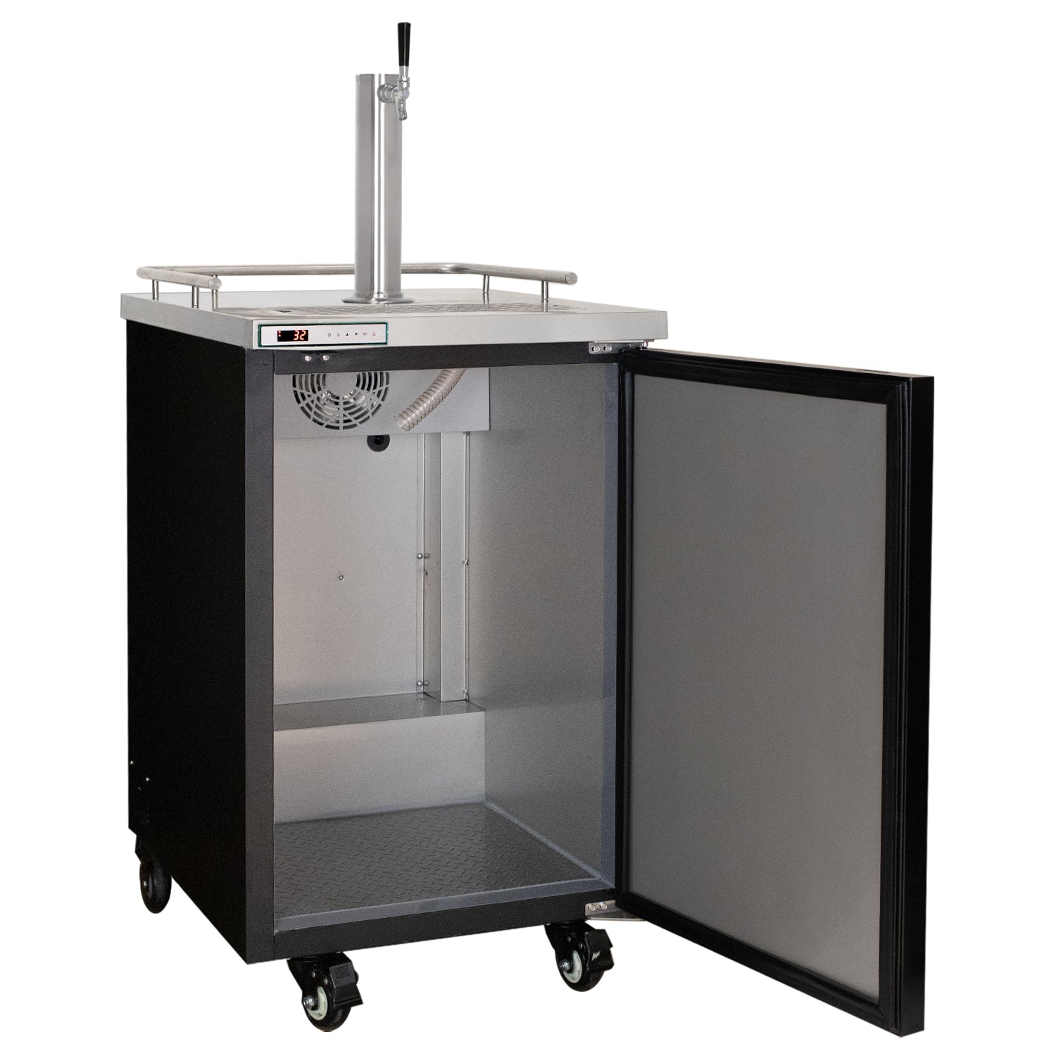 Kegco TCK-1B Commercial Kegerator Single Keg Restaurant Beer Refrigerator - Black