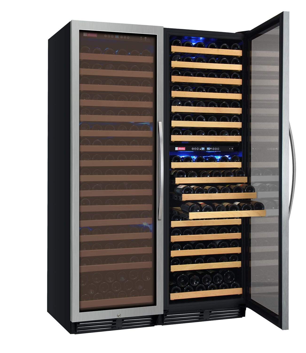 Allavino FlexCount Classic II Tru-Vino 346 Bottle Three Zone Stainless Steel Wine Cooler 3Z-YHWR7274-S20